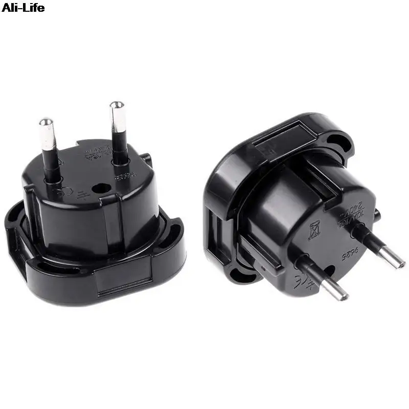 

1PC 2 Pin Wall Plug Electrical Socket UK TO EU EUROPE EUROPEAN Travel Charger Adapter Plug Converter 10A/16A 240V