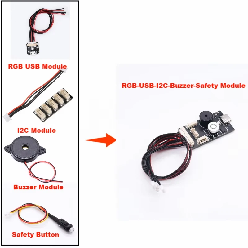 RGB модуль кнопки безопасности для Pixhawk