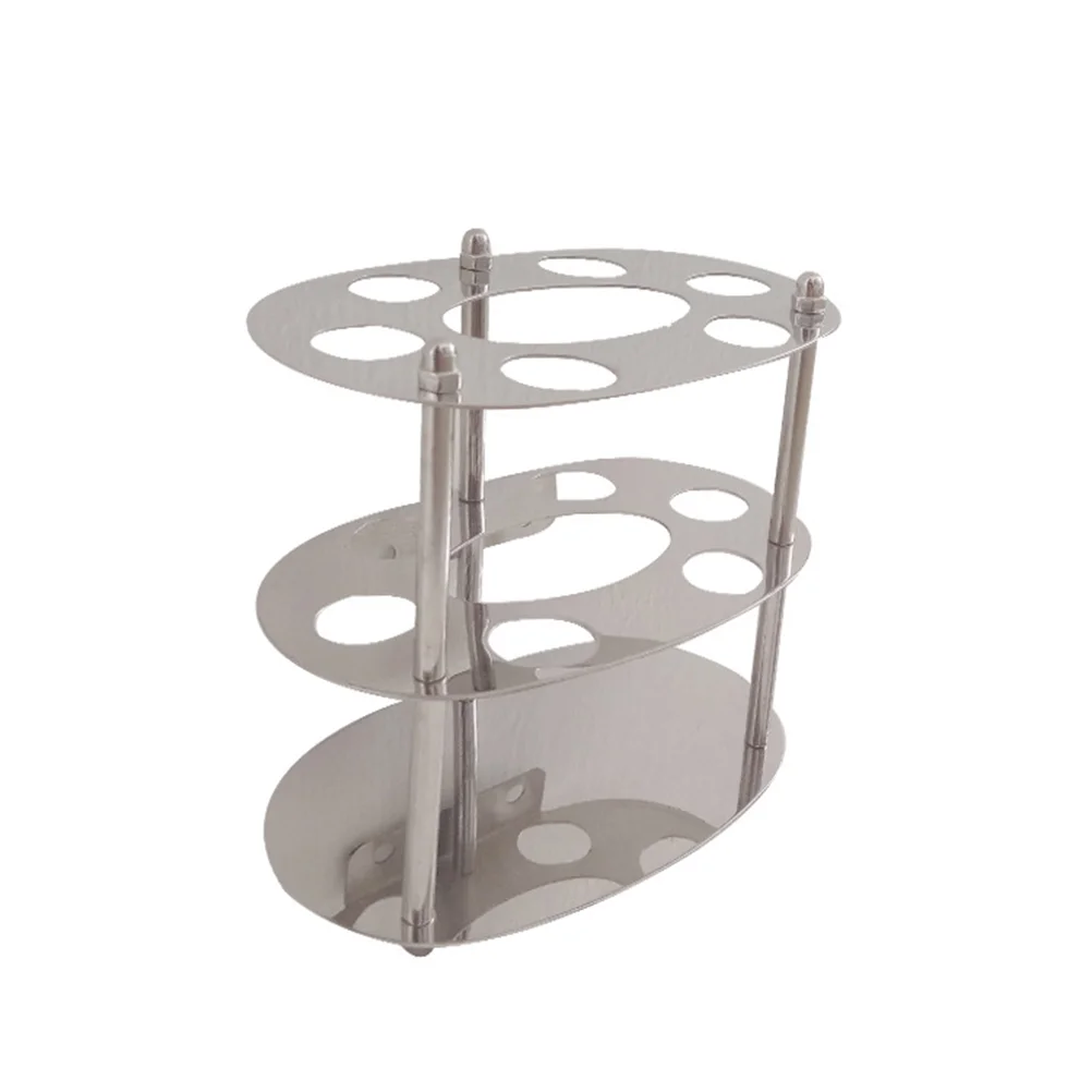 

Wall Mount Brush Stainless Steel Stand for Bathroom Holds Toothpaste and Six