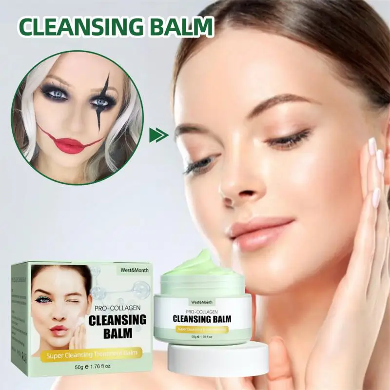 

Makeup Remover Cream Gentle Deep Cleansing Cream for Face Eye Lip Cleansing Oil Available For All Type Skin Not Easy To Tighten