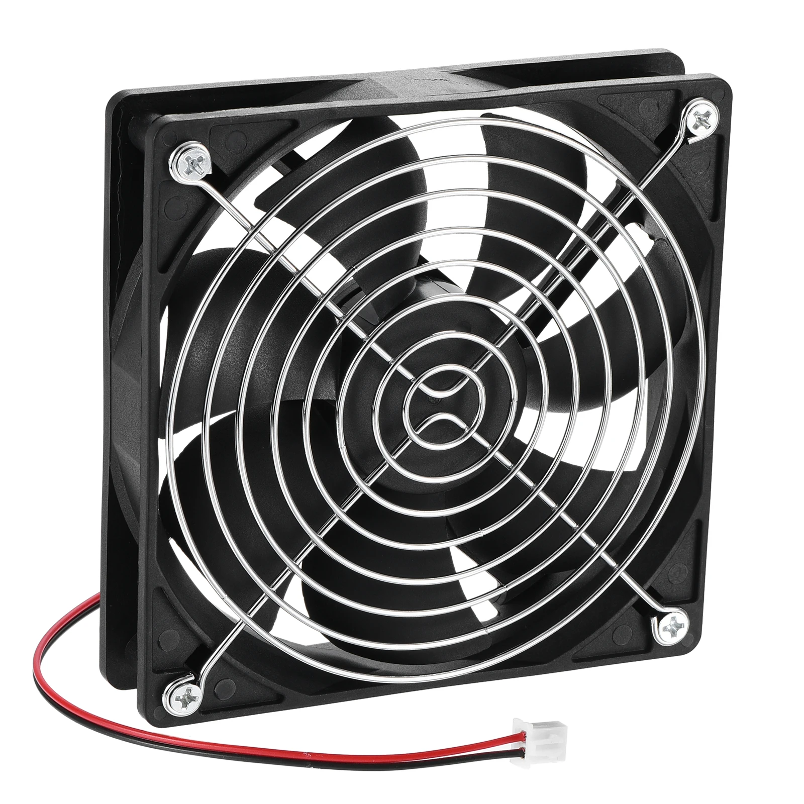 

Uxcell DC Brushless Cooling Fan DC12V 0.2A 120x25mm Ball Bearing with Fan Grill for Computer, Audio Video Equipment