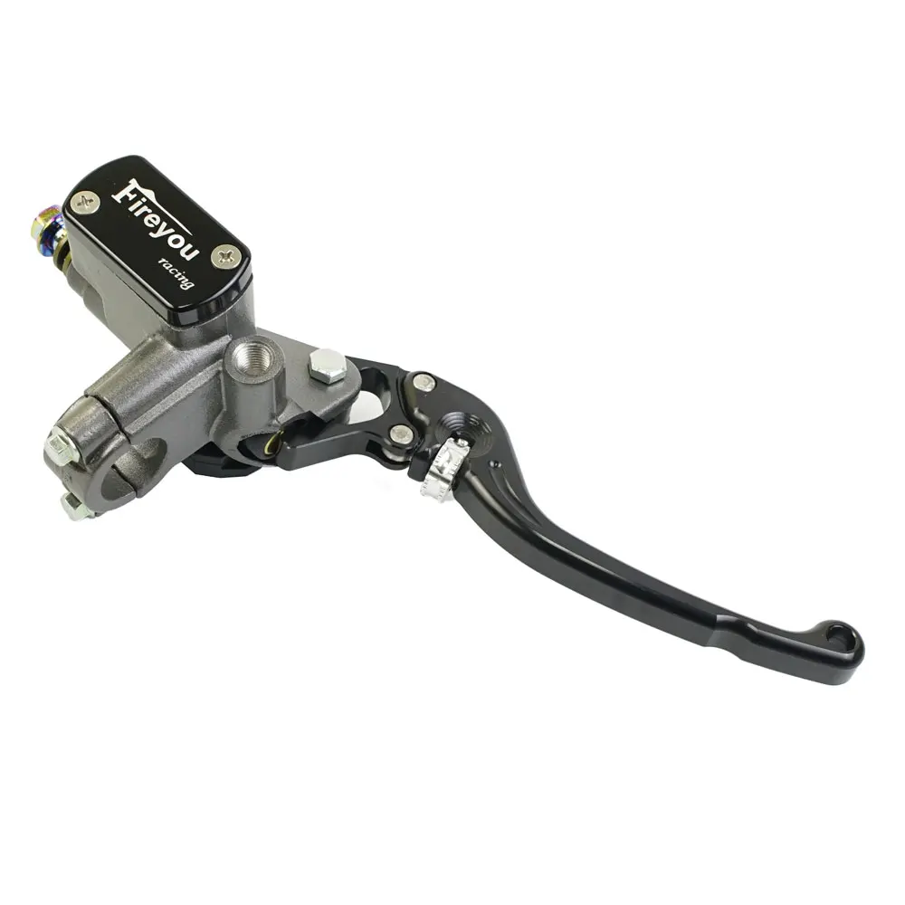 

Главный тормозной цилиндр мотоцикла, рычаг, насос сцепления, гидравлический гоночный уличный велосипед для Yamaha Kawasaki Suzuki, красный передний тормоз