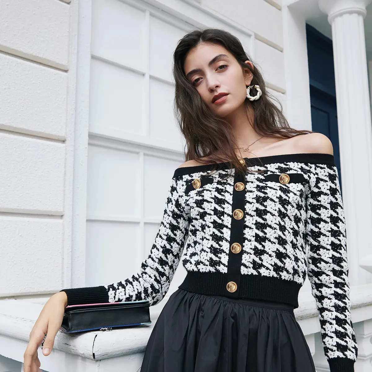 AEL Новый женский свитер на весну и осень короткий стиль свободный ленивый вязаный