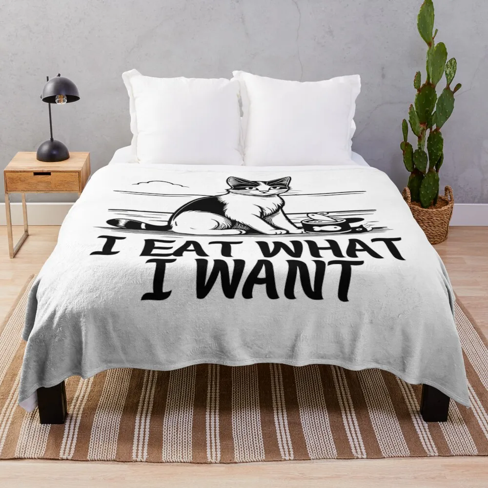 zzzz cat я ешь что хочу пледы одеяла украшения для диванов декоративные