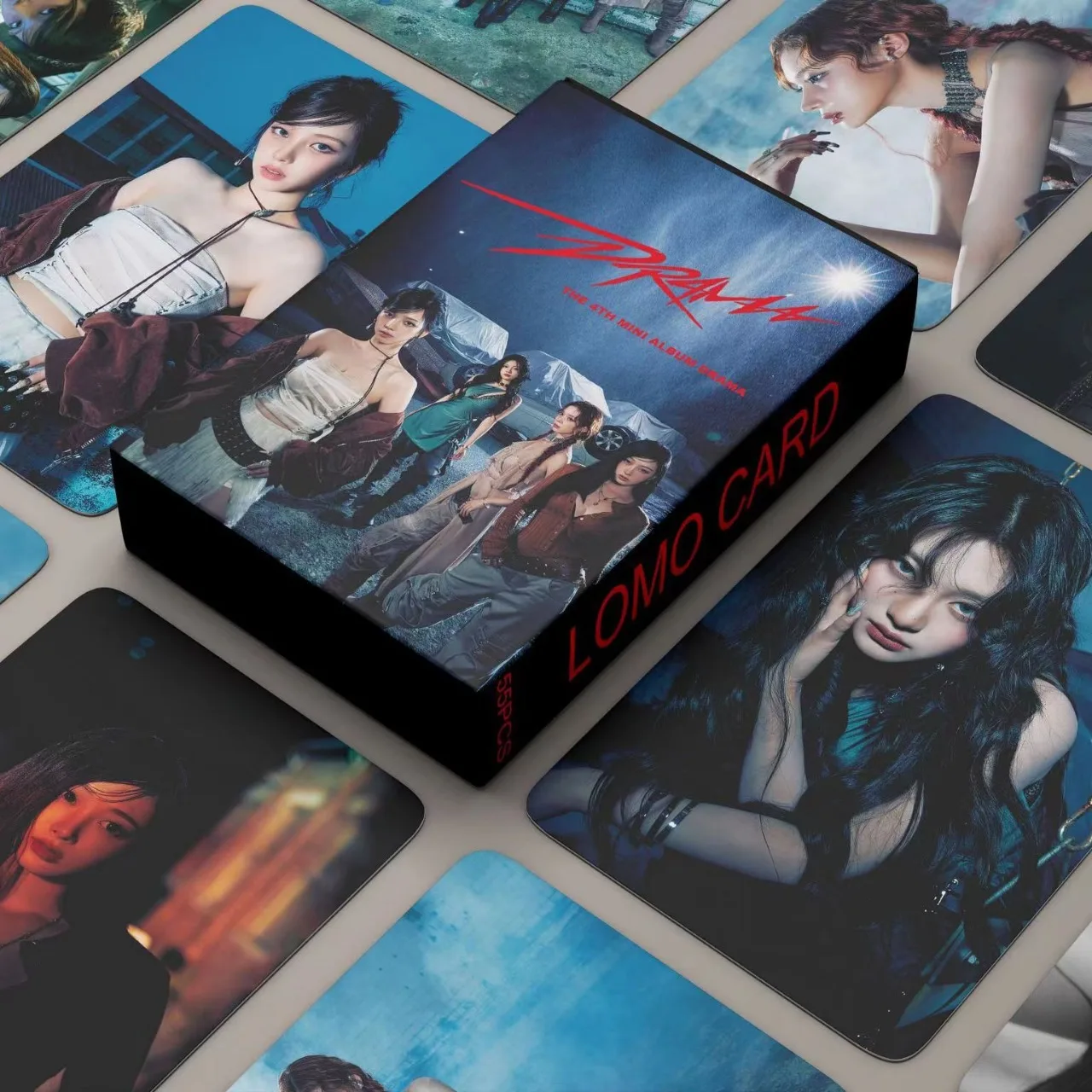 

55pcs/set Kpop Lomo Cards New Album SAVAGE DRAMA WINTER NINGNING Photocard Korean Fashion Cute Fans Gift