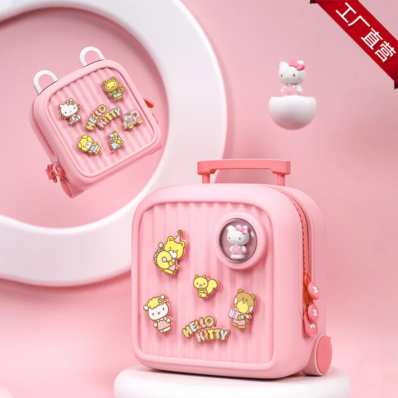 

Sanrio Hellokitty Schoolbag Kawaii Girl Boy Travel Backpack Diy Pattern Anime Children Student Schoolbag Christmas Holiday Gifts