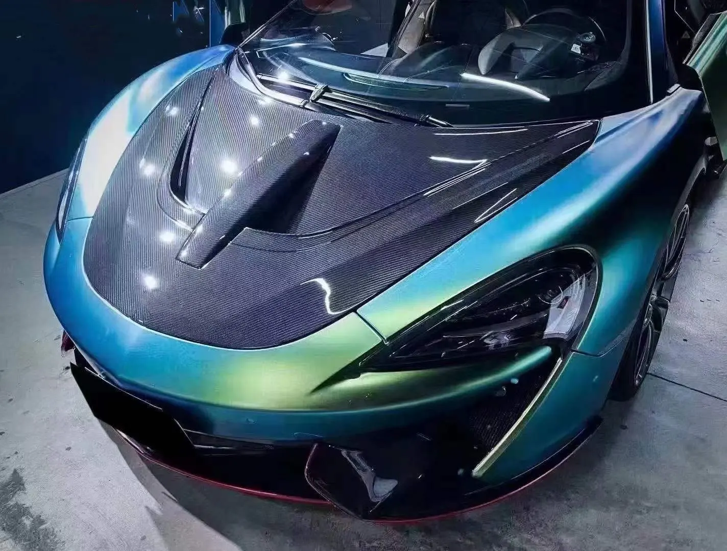 Фото Высококачественный капот из углеродного волокна для McLaren 540s 570GT 720s, идеальная посадка. №4