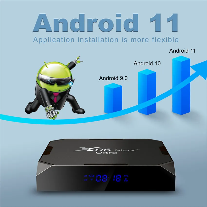 

2022 Smart TV Box Android 12.0 Amlogic S905L Quad Core 2.4G WIFI 4K Set Top TVbox 8GB+128GB H.265 Player IPTV