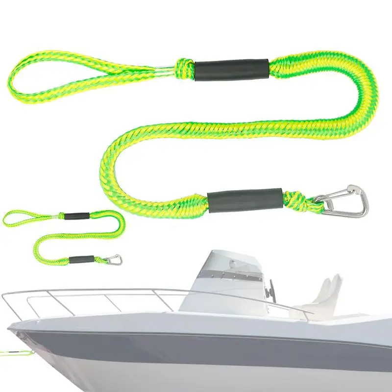 

Boats Bungee Dock Lines Bungee Cords Docking Rope Stretches 4-5ft Mooring Rope Foam Float Fishing Boats Accessories