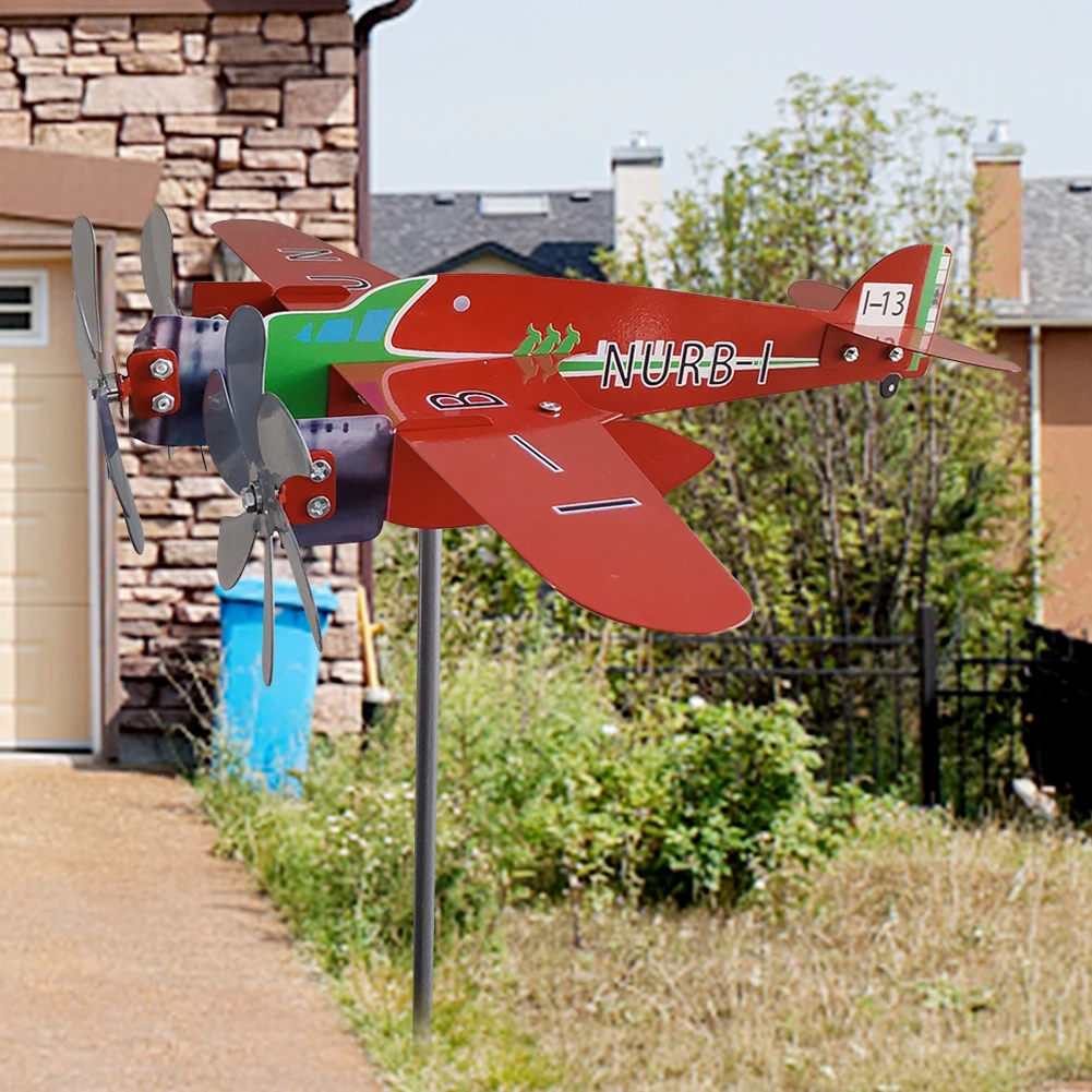 

Креативный 3D индикатор направления ветра самолета, шикарная садовая лопасть, декоративная заглушка, антикоррозийная защита от атмосферных воздействий для семейных дворов