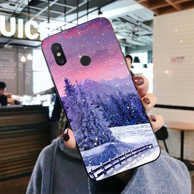 Чехол для телефона Зимний снег Xiaomi mi 5 6 8 9 10 lite pro SE Mix 2s 3 F1 Max2