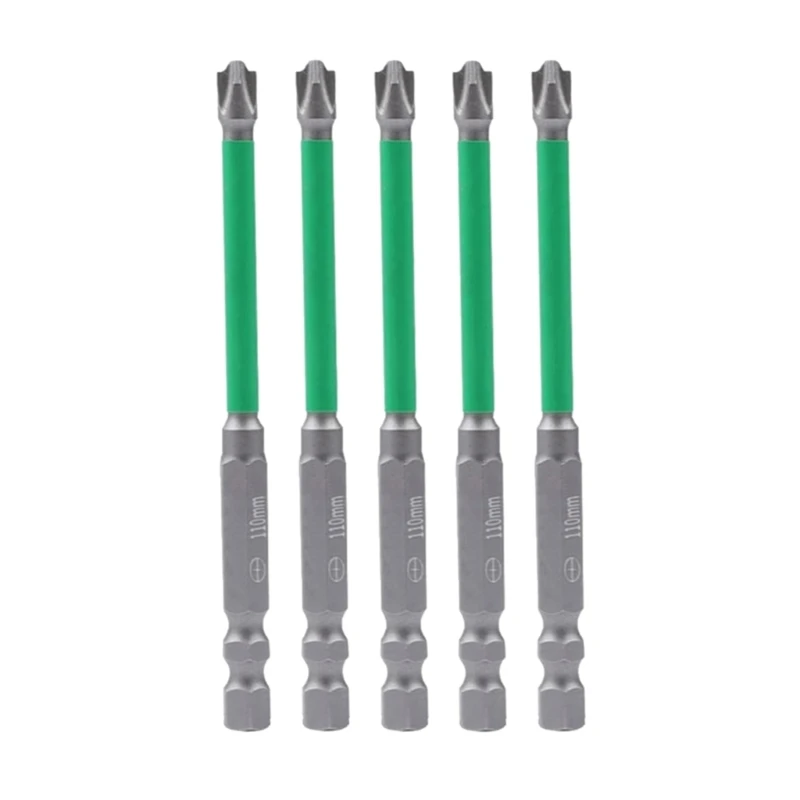 

5Pcs 65 110mm Magnetic Special Slotted Screwdriver Bit For Electrician FPH2 Screwdriver For Socket Power G6KA