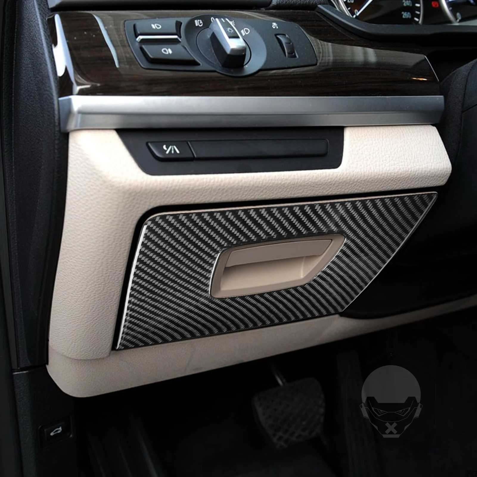 

Для BMW серий 7 углеродное волокно F01 2009-2014 установка внутренняя коробка для хранения в сидении водителя панель Декоративная полоса