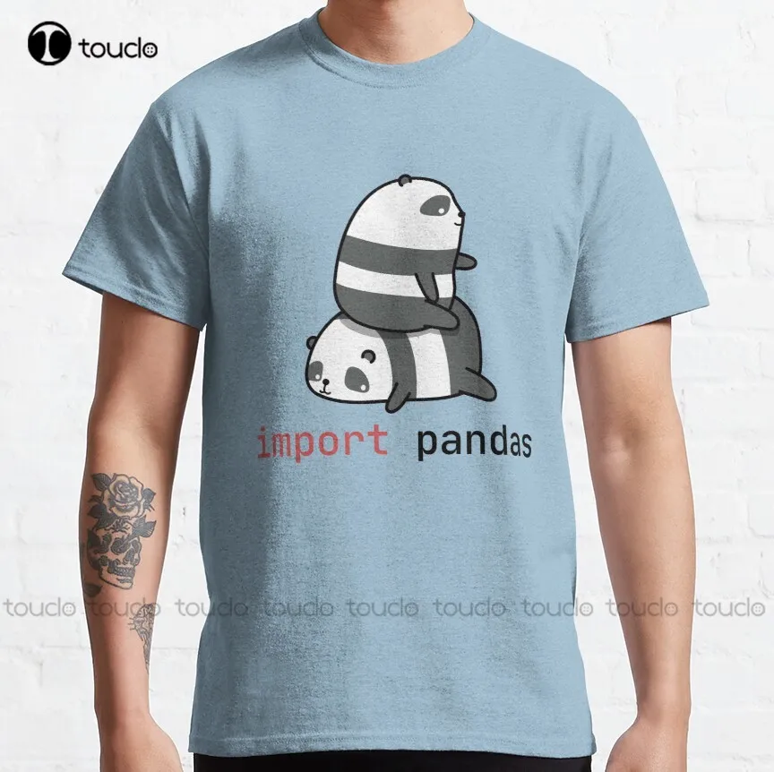 

Импортная Классическая футболка Pandas, футболка, Мужская модная дизайнерская Повседневная футболка, топы, хипстерская одежда, сделайте свой дизайн унисекс
