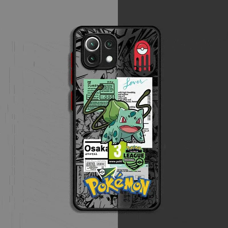 Чехол для телефона в стиле аниме Покемоны Gengar Xiaomi Redmi 13C1 2 5G 10C 12C 9 10 9A 9T 9C A1 A2 Plus K40 Pro
