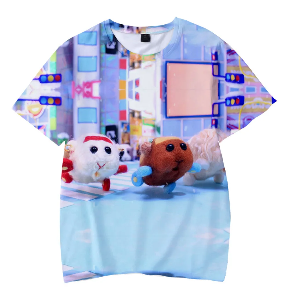 

Pui Pui Molcar 3D Print T-Shirts Anime Boys Girls Casual Harajuku Streetwear Children O-Neck T Shirt Kids Tees Tops Clothing