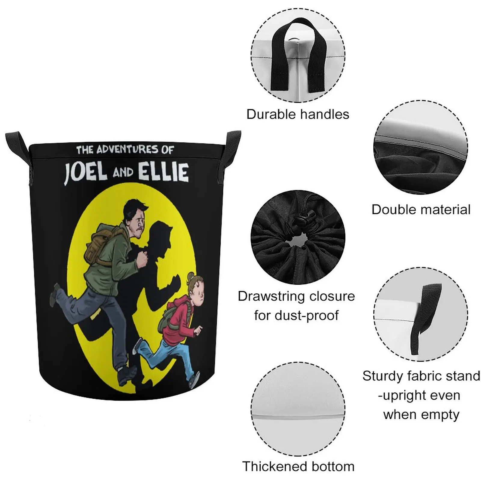 Емкость для хранения Приключения джэля и Элли (винтажная корзина белья с большой