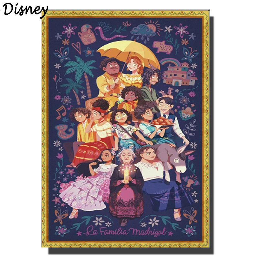 

Disney Encanto Movie Disney Madrigal Family Diamond Embroidery Painting Cross Stitch Picture Rhinestones Full Square Diamond