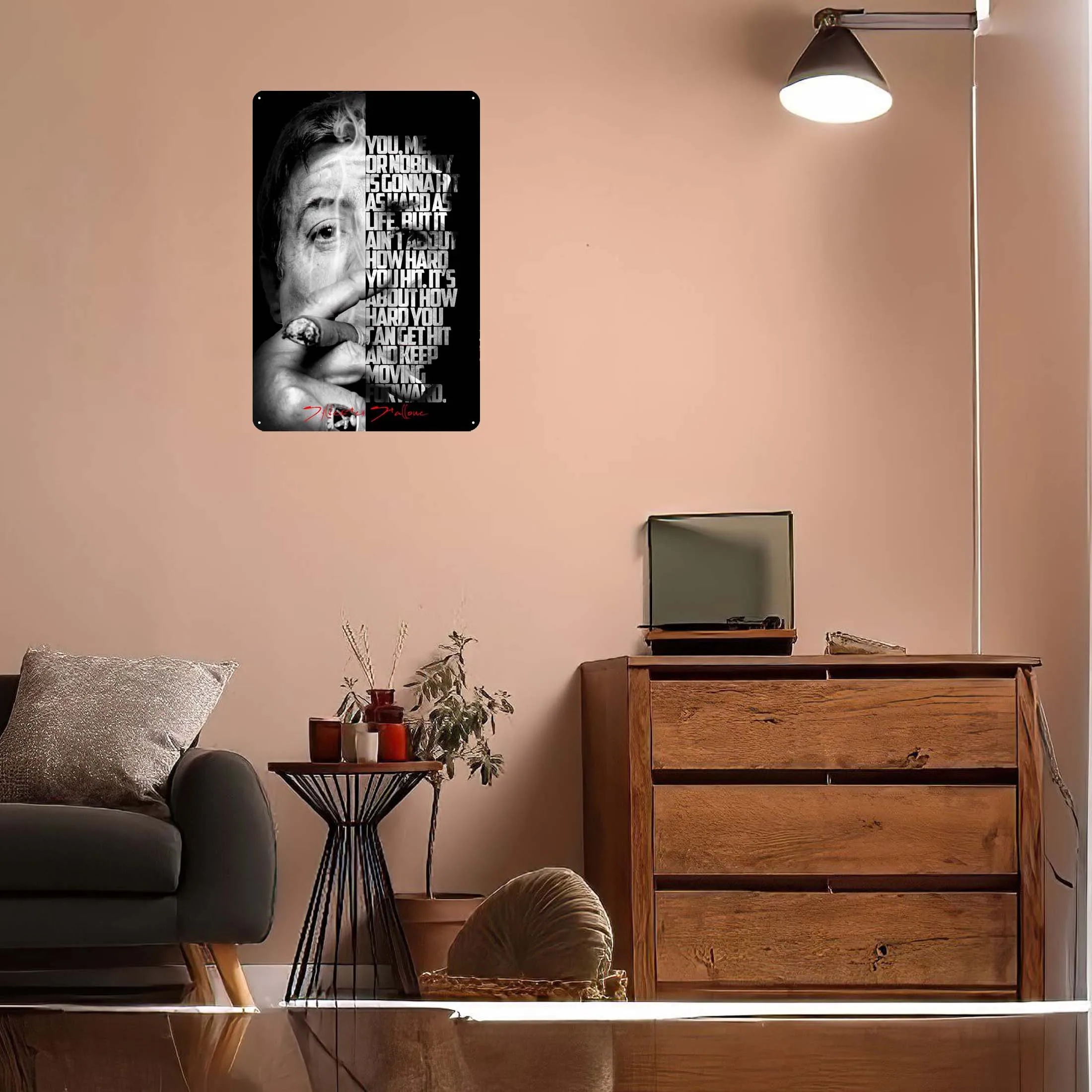 Металлический плакат с цитатой сильвестера домашний декор винтажный жестяной