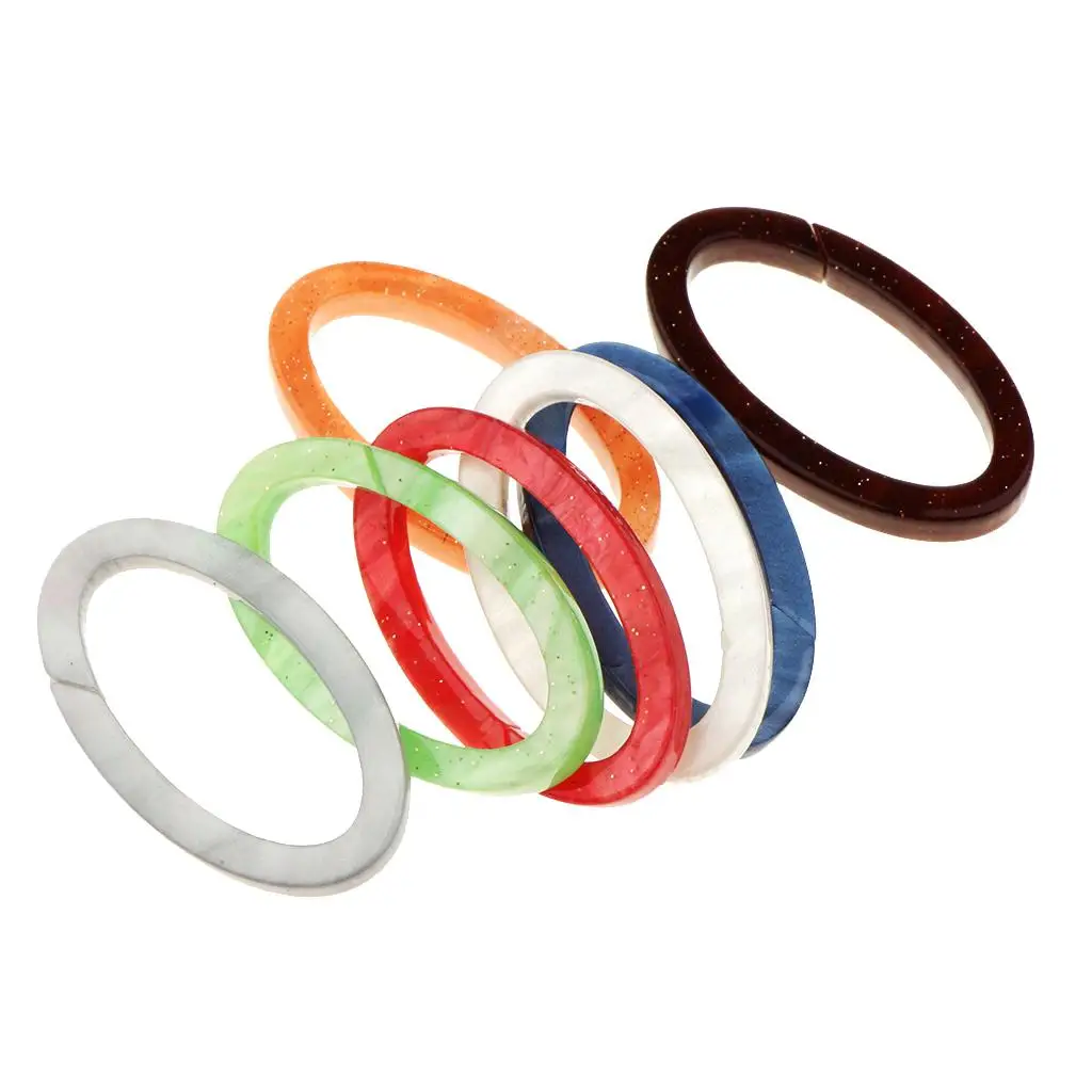 

7 шт., ацетатные акриловые овальные Подвесные серьги