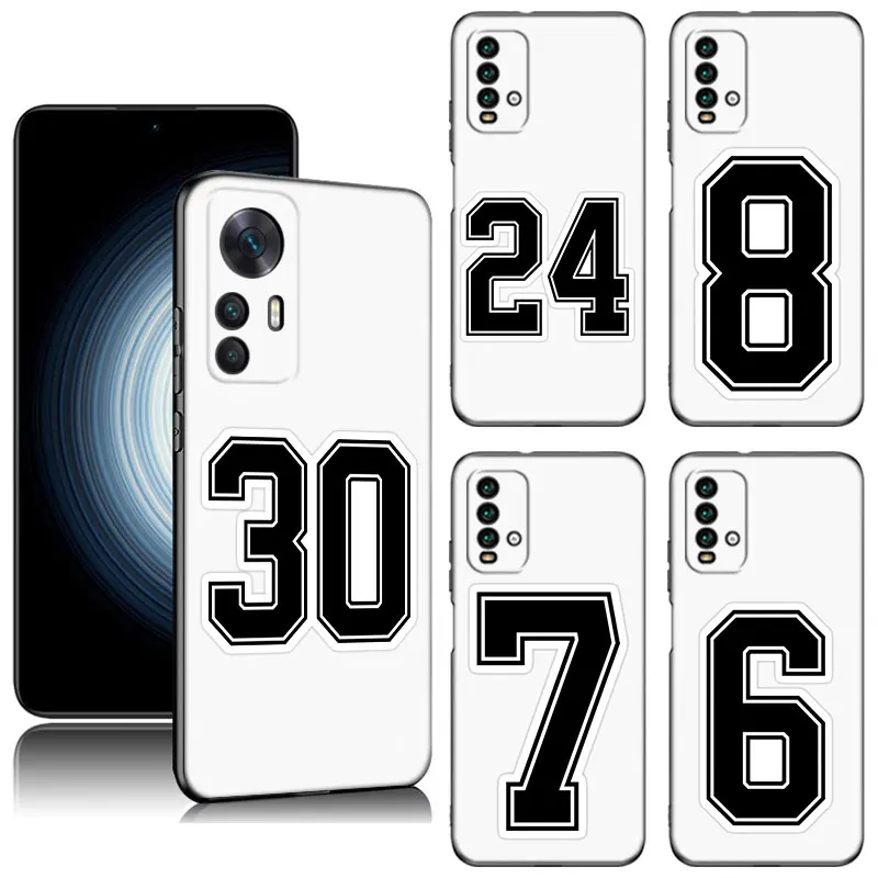 

Lucky Number Phone Case For Xiaomi Redmi K40 K50 Gaming Note 5 6 K20 K60 Pro 7A 8A 9A 9C 9i 9T 10A 10C A1 A2 Plus Silicone Cover