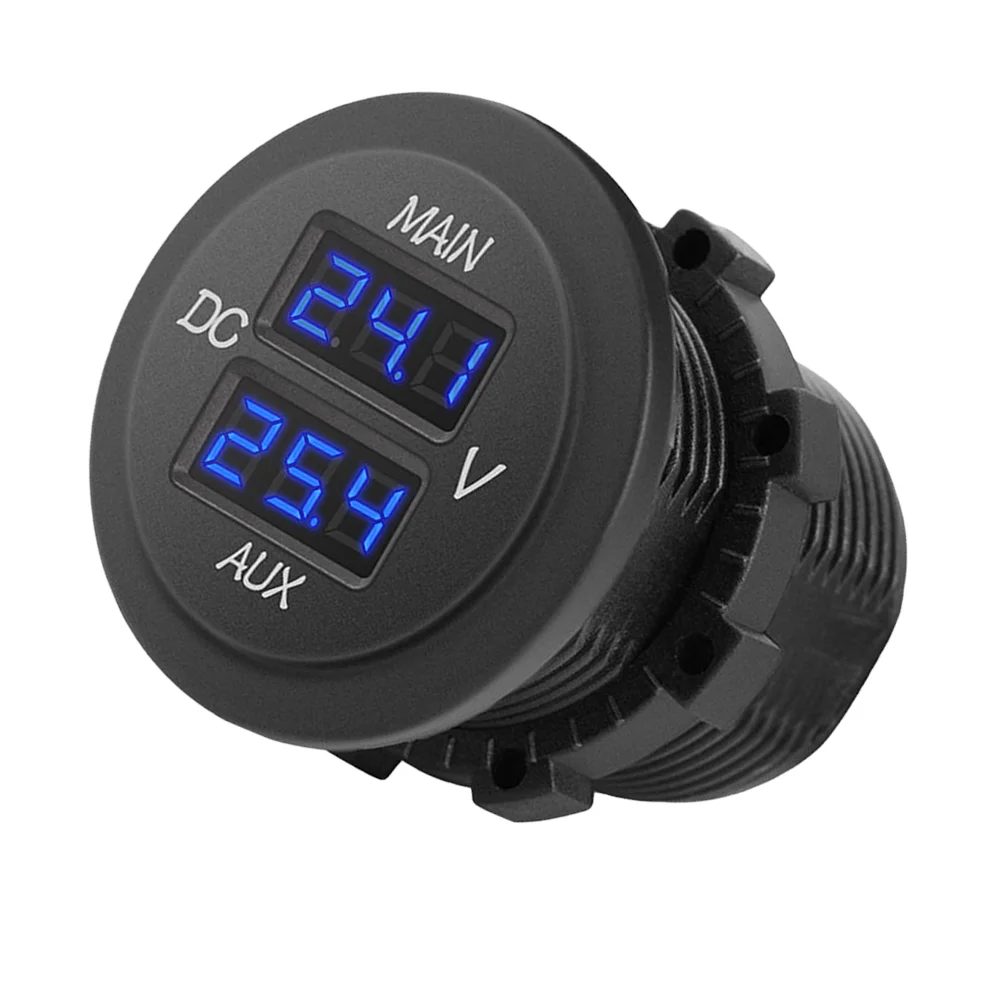 

12V 24V led Car Volt Meter Voltage Gauge led Display Voltmeter waterproof Digital Voltage Gauge Digital Gauge
