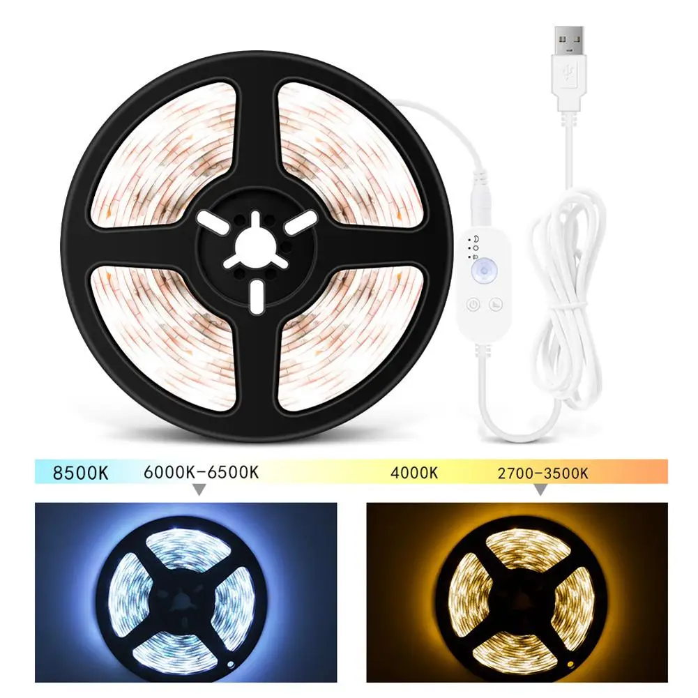 

Usb 2835 SMD Led Light Strip Human Body Intelligent Induction Waterproof Lamp Flexible Light Cabinet Wardrobe Decoration