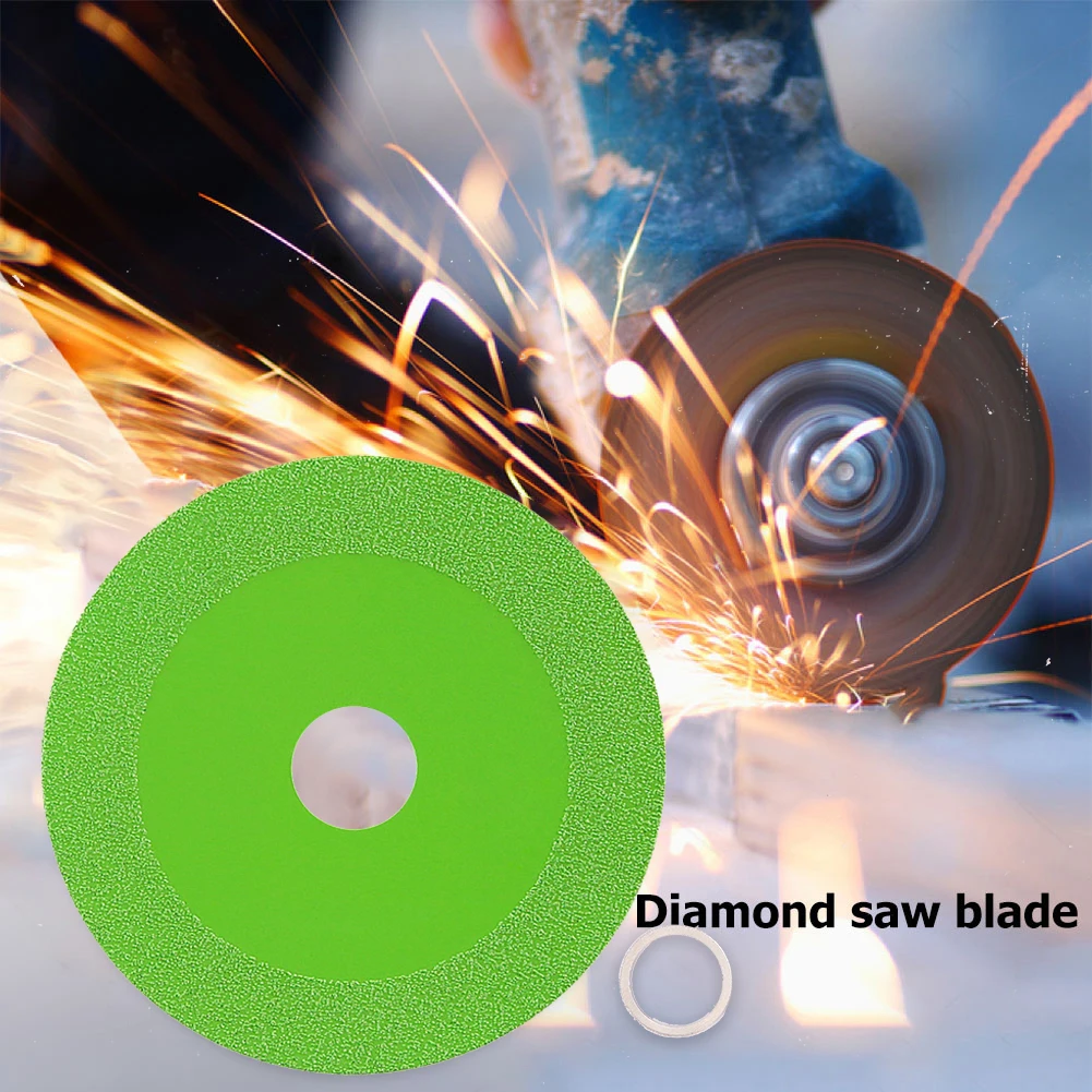 

2PC Glass Cutting Disc 100mm Ultra-thin Saw Blade Jade Crystal Wine Bottles Grinding Chamfering Cutting Blade Glass Cutting Disk