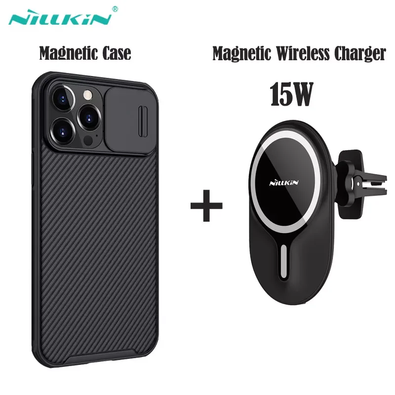 

New in 13 Pro Max 15W Car Mount Wireless Charger 12 / 13 Pro Fast Charging Holder phone case power bank