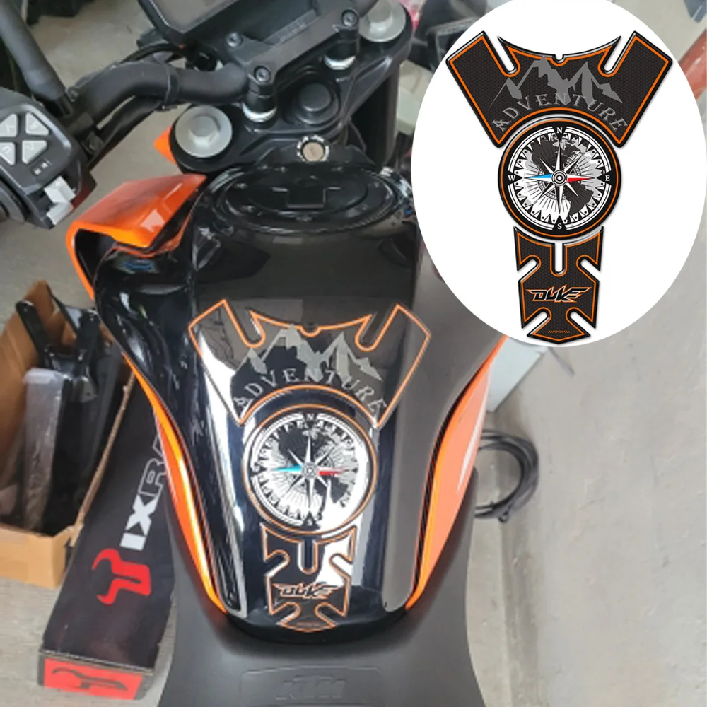 

Motorcycle Tank Pad Stickers For DUKE 125 200 390 690 790 1290 Super 1080 1050 accesorios Gas Protector Racing Decal Fish Bone