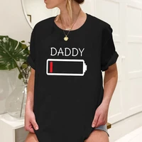 t shirts women 2022 no electricity dad short sleeve letter print %d1%82%d0%be%d0%bf %d0%b6%d0%b5%d0%bd%d1%81%d0%ba%d0%b8%d0%b9 fathers day casual black tee lady loose tops s 5xl