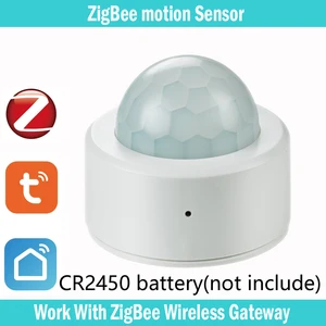 Tuya Zigbee Human Motion Sensor Smart Home PIR Motion Sensor Detector Security Smart Life Works With Alexa Google Home gateway