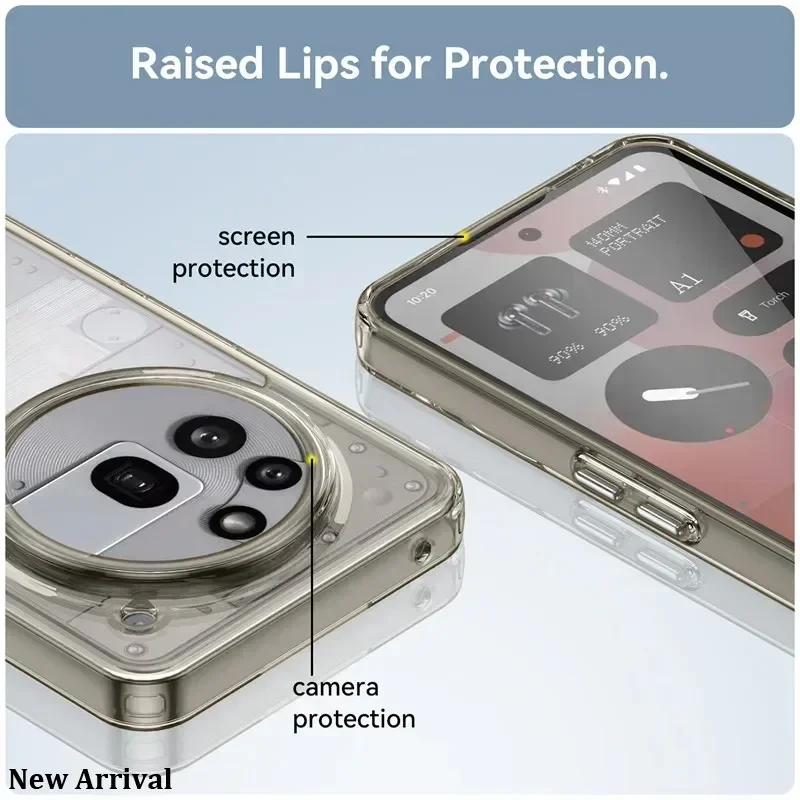 Чехол для телефона Nothing 3A Pro 3 A однотонный полупрозрачный силиконовый