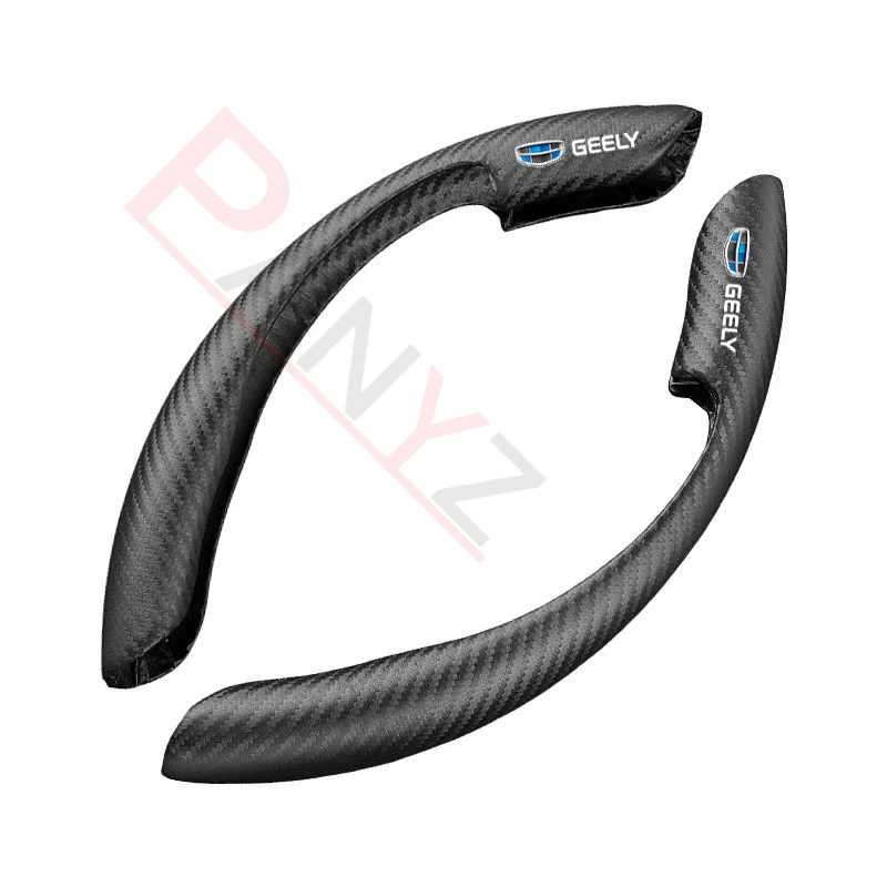 Фото Автомобильный чехол на руль из черной замши для Geely Atlas Emgrand EC7 EC8 CK GS X7 GC6 GC9 Coolray, автомобильные аксессуары №2