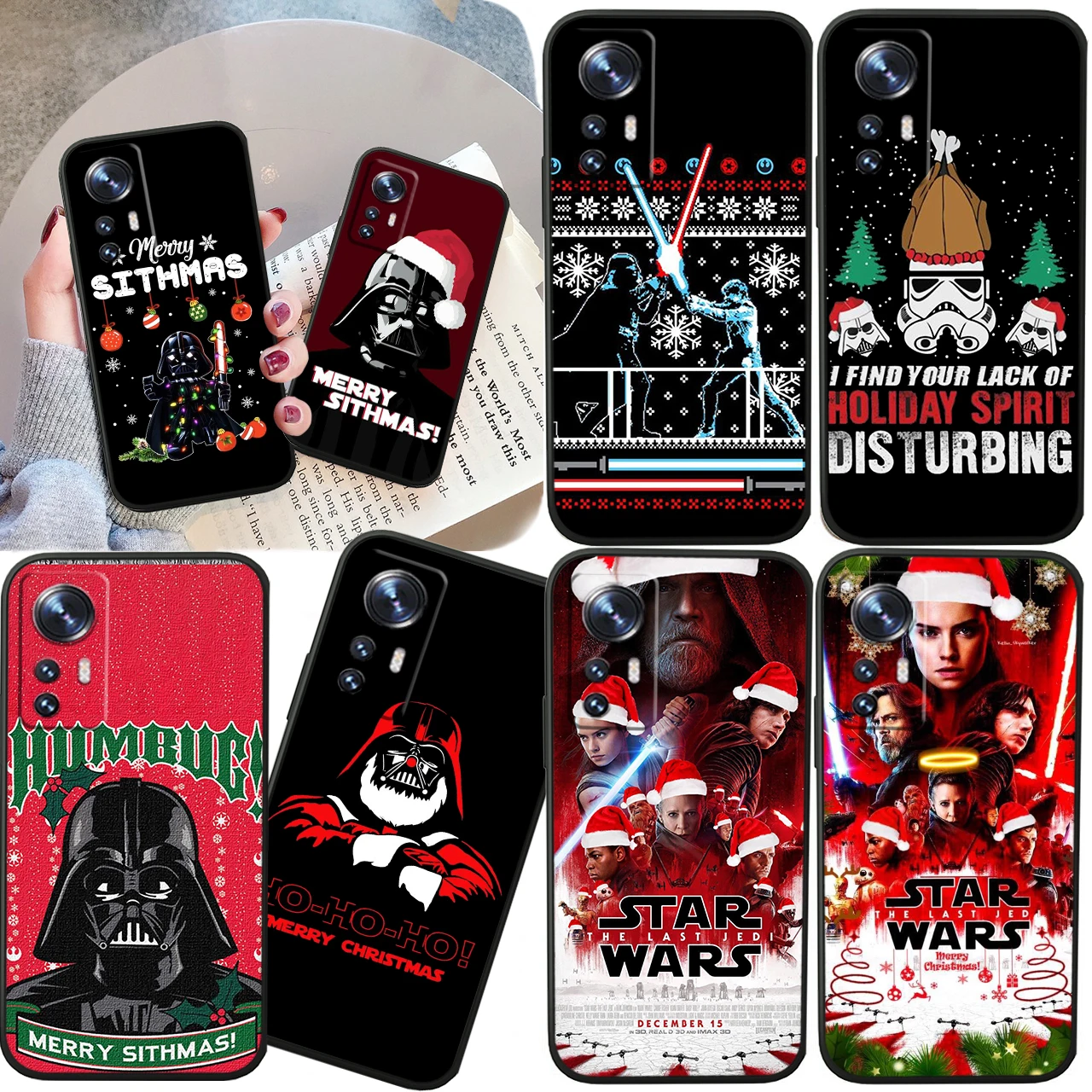 

Christmas Starijc Warsdd For Xiaomi Mi 13 12T 11X 10T Note 10 Ultra Pro Lite 5G Soft Silicone Black Phone Case