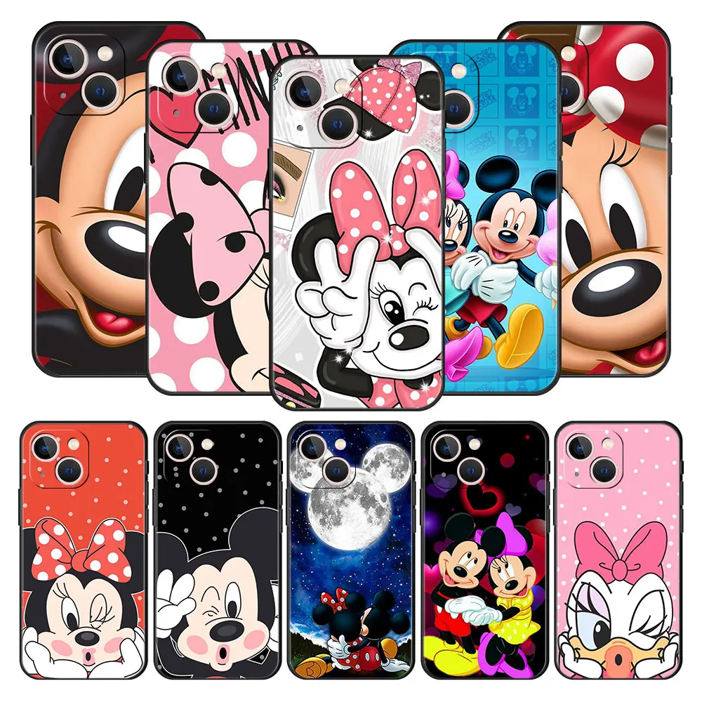 

Phone Case Cover for Oppo A74 A93 A54 A53 A16 A15 A9 A5 A52 A5s Cell Shell Armor Matte Capa Luxury Kissing Disney Minnie Mouse