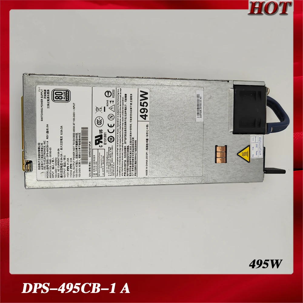 

For Desktop Power Supply for DPS-495CB-1 A PWR-00160-04 A0 for Arista 7050qx/7060cx 495W 100% Test Before Shipment