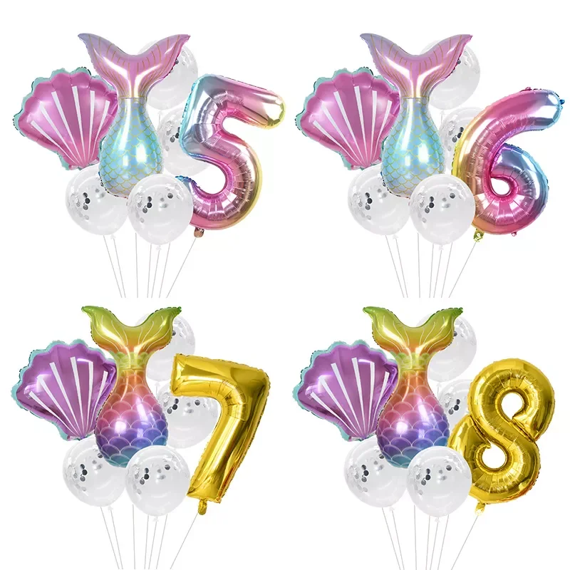 

Party Balloons 32inch Number Foil Balloon Kids Birthday Party Decoration Supplies Baby Shower Decor Helium Globos
