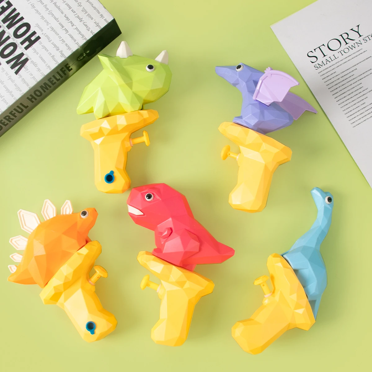 Мультяшный динозавр водяной пистолет тема динозавра дети 1-й 2й день Рождения