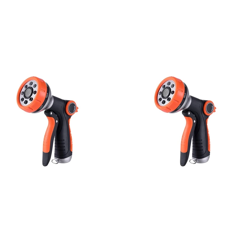 

2X Garden Hose Nozzle Spray Nozzle With Water Volume Control Valve High Pressure Water Hose Nozzle With Adjustable