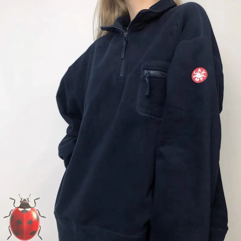 

Half Zipper Fleece Pocket Cavempt.Ce Polar Jacket Shirt