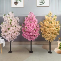 artificial cherry tree wishing fake cherry tree simulation tree wedding mall hotel stage party layout home garden decoration