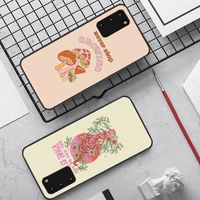 cottagecore shrooms hippie phone case for samsung s20 lite s21 s10 s9 plus for redmi note8 9pro for huawei y6 cover
