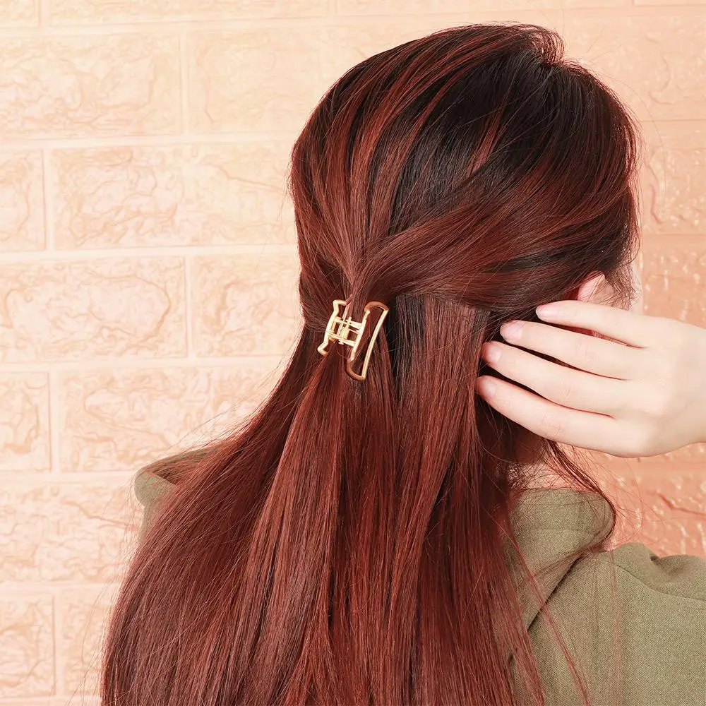 Модный диск пентаграмма для волос геометрическая полая заколка купания когти