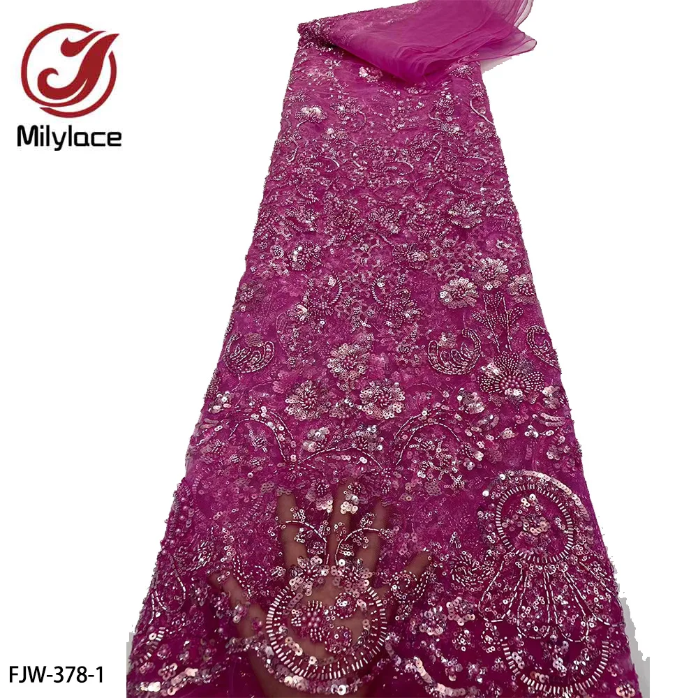 

Высококачественная африканская Тяжелая бусина, французская Тюлевая кружевная ткань 2023, Высококачественная нигерийская сетчатая ткань с блестками для свадебной фотосессии