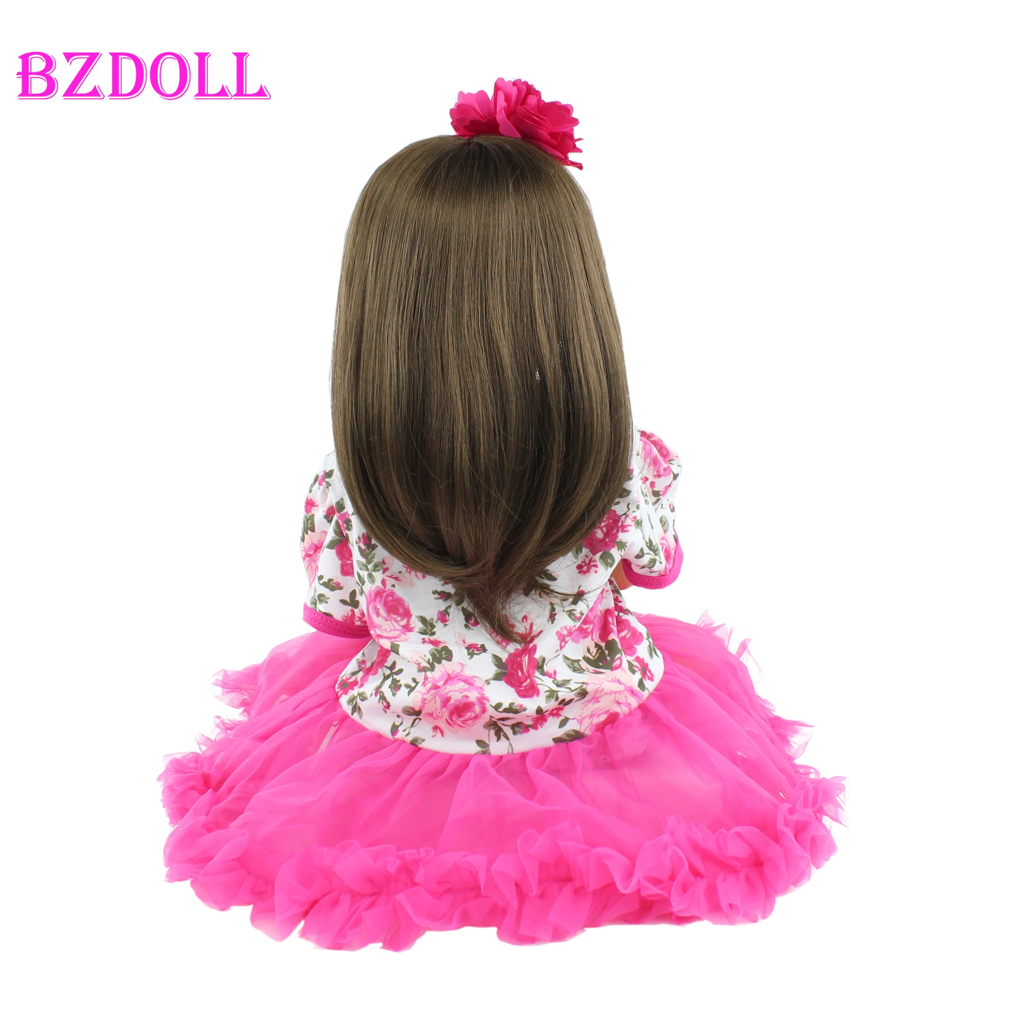 Кукла реборн силиконовая виниловая 55 см с серьгами | Игрушки и хобби