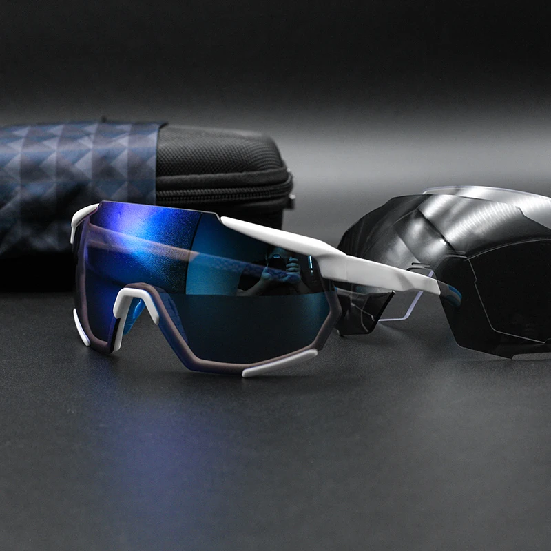 

Shade Light 3 Lenses UV400 Cycling Sunglasses TR90 Sports Bike Glasses Road Mountain Bike Fishing Hiking Cycling Glasses