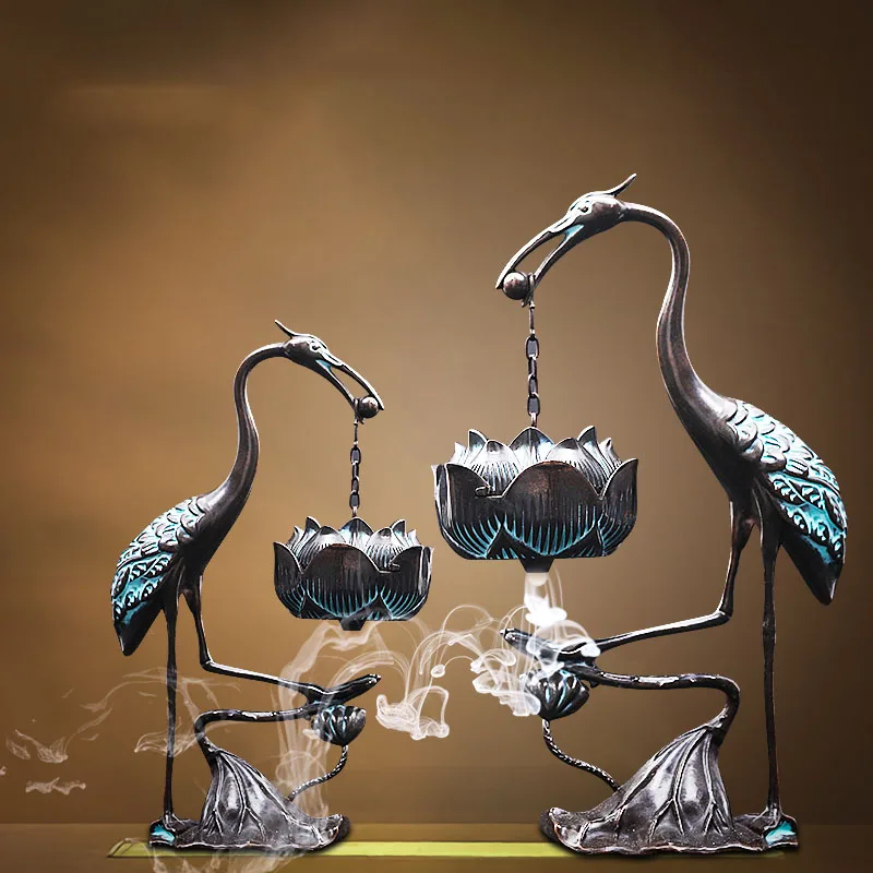 

Metal Smoke Incense Burner Support Retro Ramadan Aesthetic Decoration Incense Stick Buddha Sandalwood Incensario Home Decoration