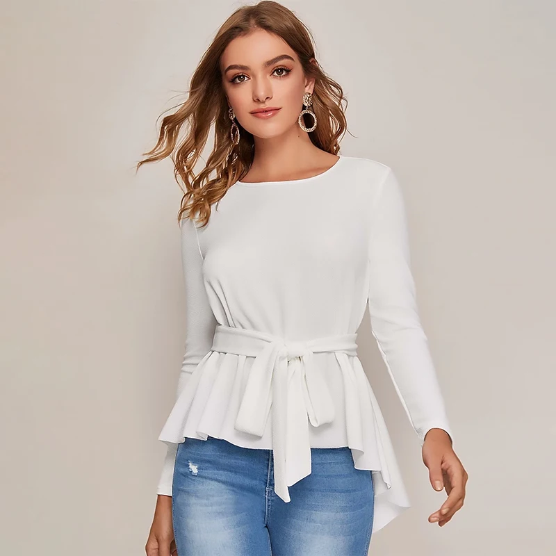 

Temperament commutes round neck long sleeve unlined upper garment pure color fasten the dress unlined garment of women's dress