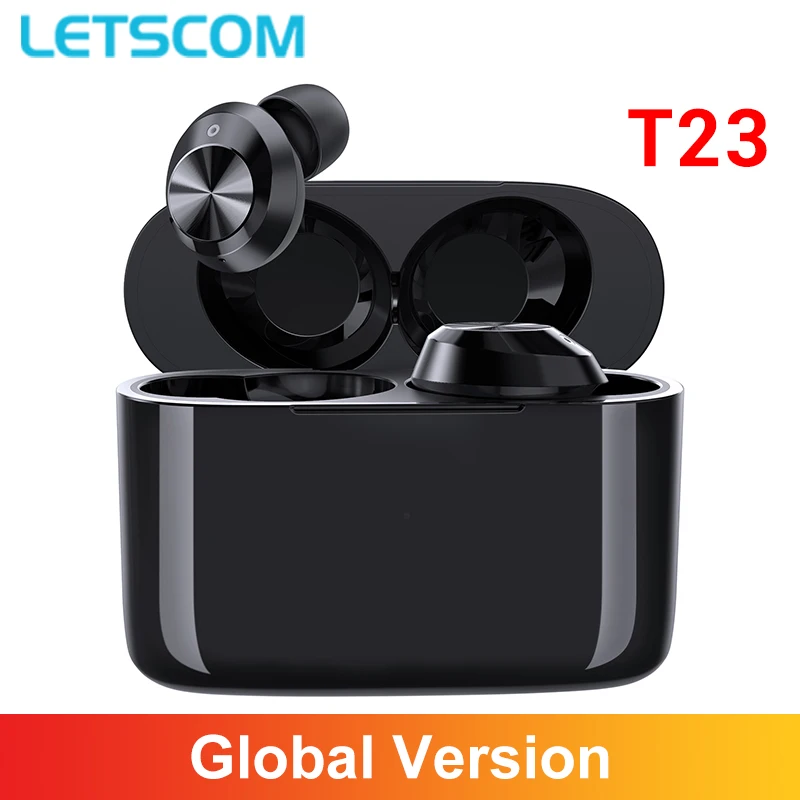 

Оригинальные беспроводные Bluetooth-наушники LETSCOM T23 BT5.0 TWS, спортивные наушники со встроенным микрофоном, 28 часов воспроизведения, наушники